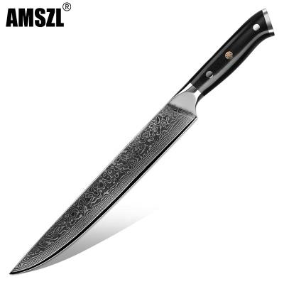 China Excellent Durable Performance Damascus Steel 10 Inch Meat Cleaver Kitchen Knife for sale