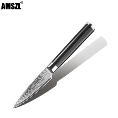 China Viable Quality Extra Fine Damascus Steel 3.5 Inch Vegetable Fruit Kitchen Paring Knife for sale