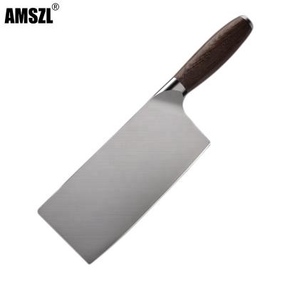 China New Arrival Viable High Quality Sharp Razor Kitchen Meat Cleaver Chinese Knife With Natural Wood Handle for sale