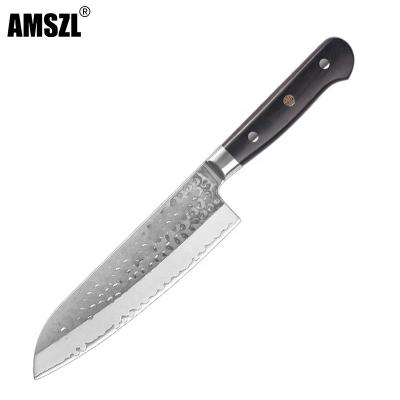 China Durable 9 Layers Of Professional 9Cr18MoV Plated Steel Non-Stick Ultra Sharp Japanese Chef Knife for sale