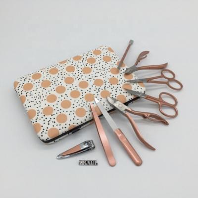 China 8 sets creative and simple durable nail clippers makers portable manicure nail tools nail scissors set for sale