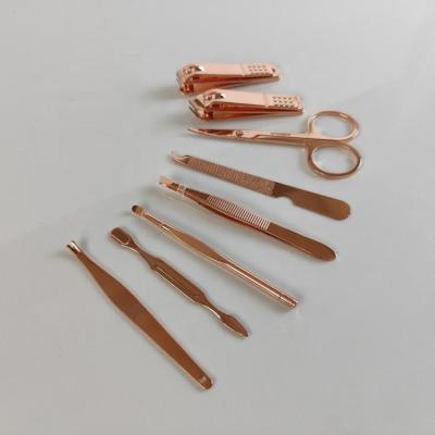 China Durable Bohemian Style Manicure Manicure Set for Men and Women Rose Gold Nail Clipper Set for sale