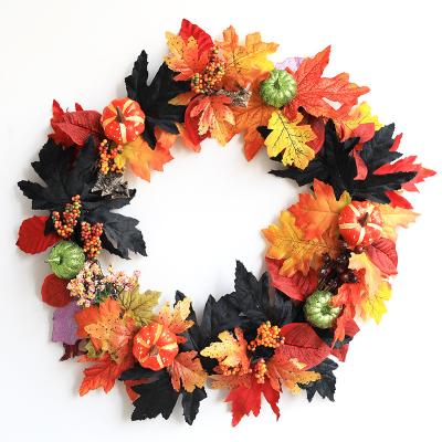 China Custome Design 2022 Hot Selling Natural Vines Foam Ball Fall Wreath for sale