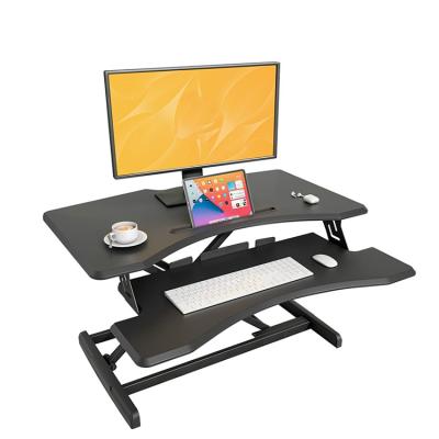 China Factory Position Height (Height) Adjustable Adjustable Laptop Sit Stand Desk Converter for sale