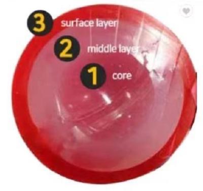 China New Style Good Quality 3 Layer 3 Pieces 3 Layer Park Golf Ball Playground Golf Balls for sale