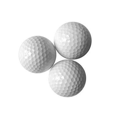 China Dupont Srulyn Synthetic Rubber GOLF Practice Ball Double White for sale