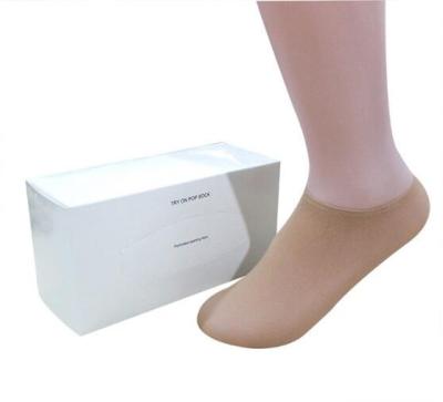 China High Quality Regular 144 Pcs Disposable Foot Sock Test-On Socks for sale