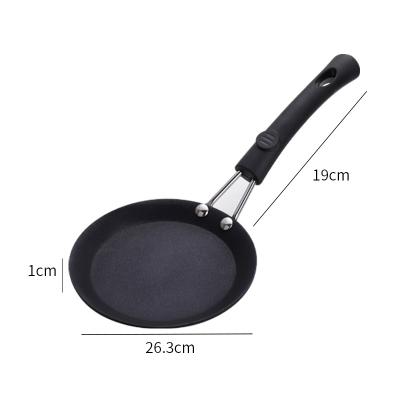 China Sustainable Steak Cakes Sustainable Steak Silicone Handle Pot Kitchen Pancake Oil Free Anti-scalding Flat Frying Pan for sale