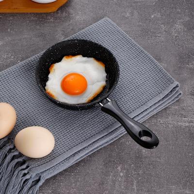 China Viable Mini Cooing Pot Pan Medical Stone Wheat Rice Mini Nonstick Mineral Metal Silicone Handle Pancake Anti-scalding Pan for sale