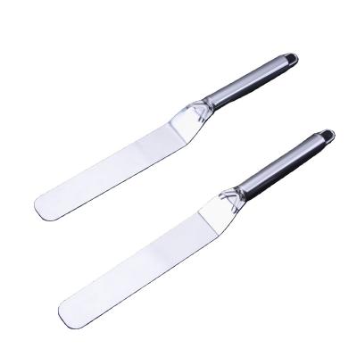 China New Viable Straight Blade Stainless Steel Cream Cake Icing Spatula Kitchen Baking Tool for sale