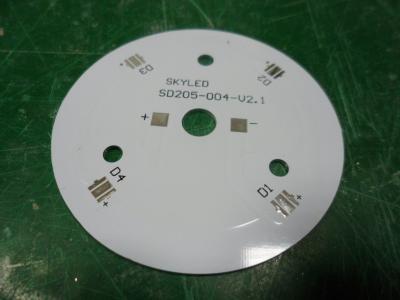 China Customized Round LED Bulb PCB 1oz / 2oz / 3oz Single Layer Aluminum PCB Boards for sale