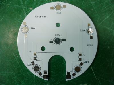 China Rigid Single Side / Double Side Round LED PCB Circuit Board 4x4 mm - 1500x600 mm for sale