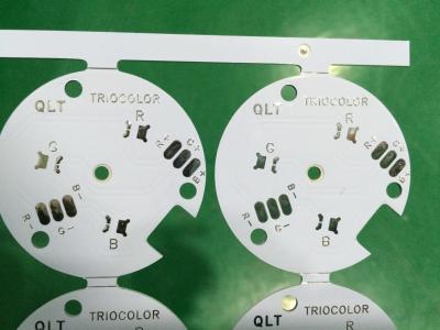 China White Aluminum SMD LED PCB Circuit Board , Round LED Lighting PCB 1 layer for sale