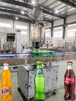 China 1000BPH Linear Carbonated Drink Filling Machine , Glass Bottle Filler for sale