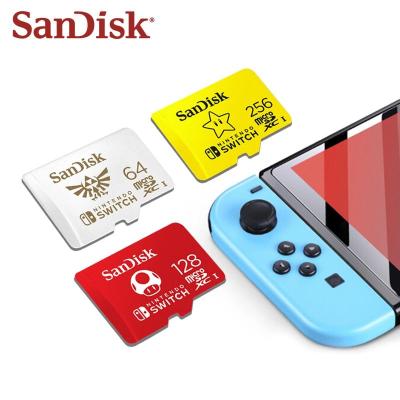 China Original SanDisk SD Card 256gb Sdsqxao Uhs-i Tf Plastic Micro Flash Card 64gb 128gb Nintendo Switch High Speed ​​Memory Card for sale