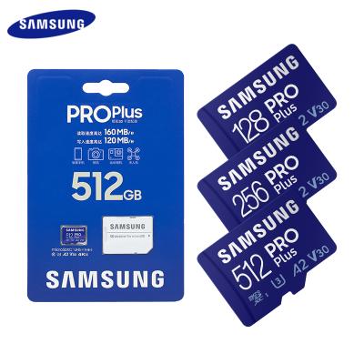 China Original Micro Mobile Phone Samsung Plus Memory Card Pro 128gb 256gb 512gb Tf Micro Flash Card Up To 160m/s U3 4k Memory SD Cards For Phone for sale