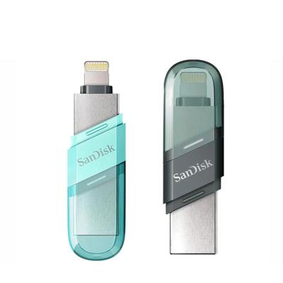 China IX90N Otg Reader Usb Plastic/Metal SanDisk Snap Connector Pen Drive Usb 3.0 Pendrive 32gb 64gb 128gb For Iphone IPod Ipad Pink Blue Gray for sale