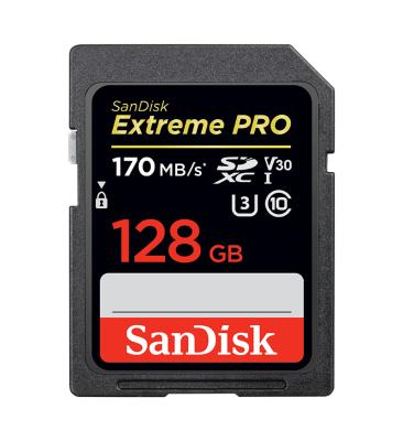 China SanDisk Memory Card Extreme 128gb V30 U3 Class10 170m/s High Speed ​​SD Card For Phone/MP4 Camera/Microphone/Speaker/Mobile Pro 256gb 32gb 64gb SD Card For Camera for sale