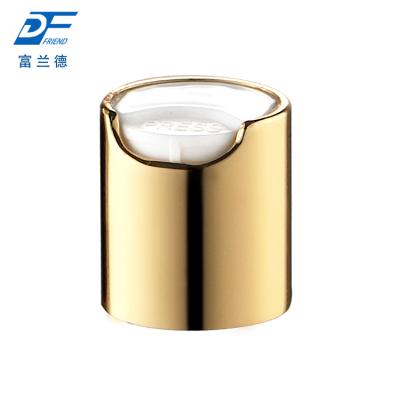 China Non Spill Wholesale 20/410 24/410 28/410 Cosmetic Aluminum Disc Top Cap for sale