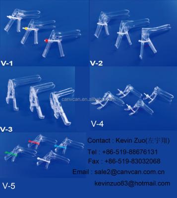 China Medical Disposable Vaginal Speculum Serises with hook/side screw type /middle stick (french)/middle screw type/push-pull type for sale