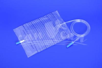 China urine bag with push pull valve 2000ml Jiangsu, China Medical Spare Parts manufacturer hot sale for sale