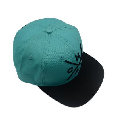 China Custom Made High Quality 6 Panel Hip Hop Snapback Hat With Your Own Embroidery Custom Logo for sale