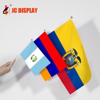 China Wholesale Customized Printed Sport Events Table Flag Country Hand FLYING National Flag for sale