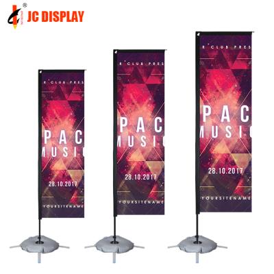 China Health Care Institutes Open House Promotion Flying Tear Flag Decorative Advertising Aluminum Rectangular Beach Flag for sale