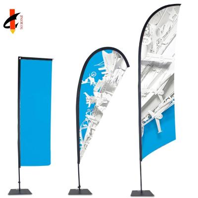 China Hot Display Sales Outdoor Advertising Exhibition Feather Beach Flag Teardrop Flags for sale