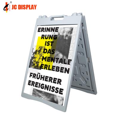 China Outdoor plastic double sided vertical one view billboard poster plastic injection water use type one sign for sale