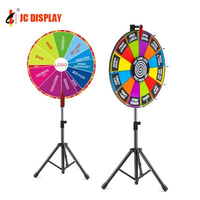 China Home Exercise Fortune Sale Folding Tripod Floor Stand Christmas Prize Wheel for sale