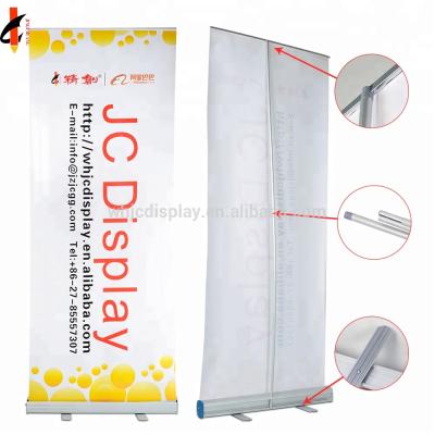 China Advertising Display Banners Equipment Portable Advertising Aluminum Roll Up Banner Stand for sale