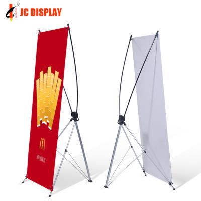 China PP/PVC/Knitted Polyester Printing Flex Butterfly Aluminum Material X Banner Stand Display for sale