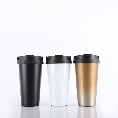 China Feiyou Custom Vacuum Leak Proof Viable Insulated Drink Coffee Mug Custom Logo Portable Double Walled Travel Coffee Mug for sale