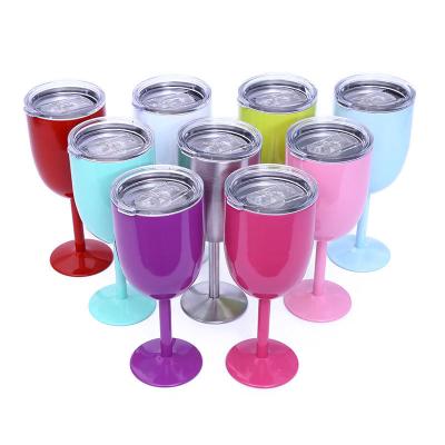 China Feiyou 10oz Double Wall Wine Glass Goblet 304 Stainless Steel Custom Viable High Quality Vacuum Insulated Wine Tumbler For Party for sale