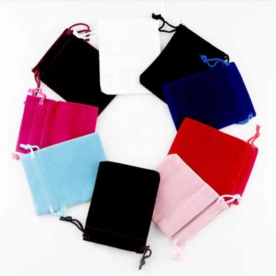 China Clean Screen Of Glass Suede Drawstring Jewelry Pouch Velvet Drawstring Jewelry Packaging Pouch High Quality Custom Bag With Logo Custom for sale