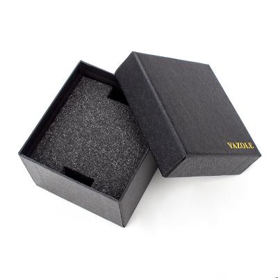 China Hot Selling High Quality Price Plain Black Luxury Watch Storage Box Hot Selling Packaging Boxes for sale