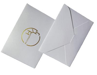 China Newest Custom Paper Envelope Thank You Cards For Perfume Jewelry Necklace Cosmetics Packaging for sale