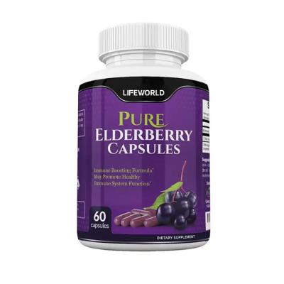 China Sambucus Elderberry Vitamin C Zinc Capsule Supplement For Immune System Enhancement for sale