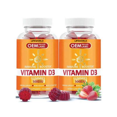 China OEM Kids Multivitamin Gummies , Vitamin D3 Gummies For Healthy Bones Mood Immune System for sale