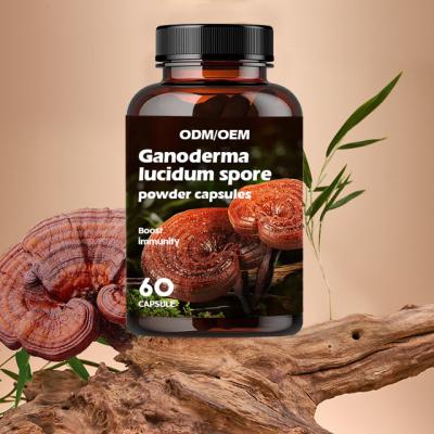 China Customized Vegan Boost Immune System Ganoderma Lucidum Spore Capsules for sale