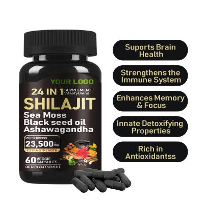 China Private Label Shilajit Gummy Candy Dietary Fiber Pure Himalayan Organic Shilajit For Enhance Immune for sale