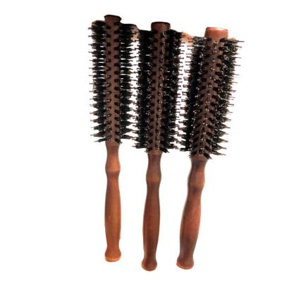 China Boar Bristle Round Styling Hair Brush For Women And Men And Kids for sale