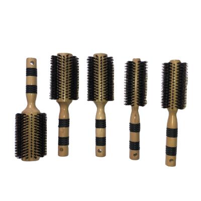 China Professional Salon Round Hair Brush Round Boar Bristle Brush Set for sale