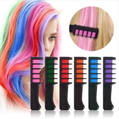 China Free Shipping Salon Cosplay Hair Color Chalks Glitter Temporary Bright Birthday Gift Girls Kids Hair Party Hair Color Dye Combs for sale