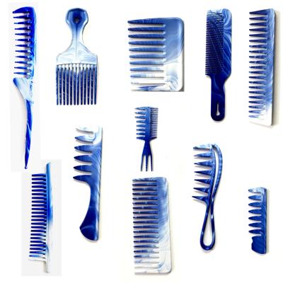 China Home or Salon Professional Carbon Styling Comb Set Barber Comb Set for sale