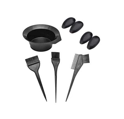 China At Home 5 Pcs/kit Black Kit Salon Hair Color Dye DIY Tint Tool Kit Hairdressing Brushes Bowl Combo Set Hair Dye Set for sale