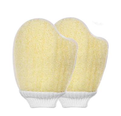 China Body Men Women Bath Spa Improved Exfoliate Loofah Sponge Pads Natural Loofah Body Scrubber for sale