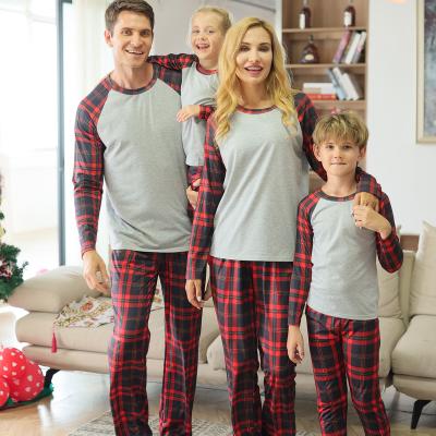 China Breathable Fashion Warm Baby Set Christmas Printed Parent-child Set Matching Family Cotton Pajamas Women for sale