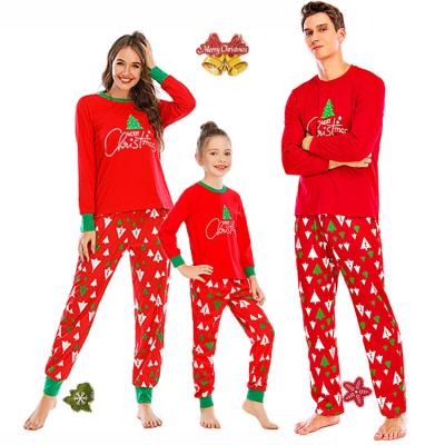 China Breathable Christmas Printed Family Pajamas Parent-Child Set Mommy And Me Matching 2 Piece Family Christmas Pajamas for sale